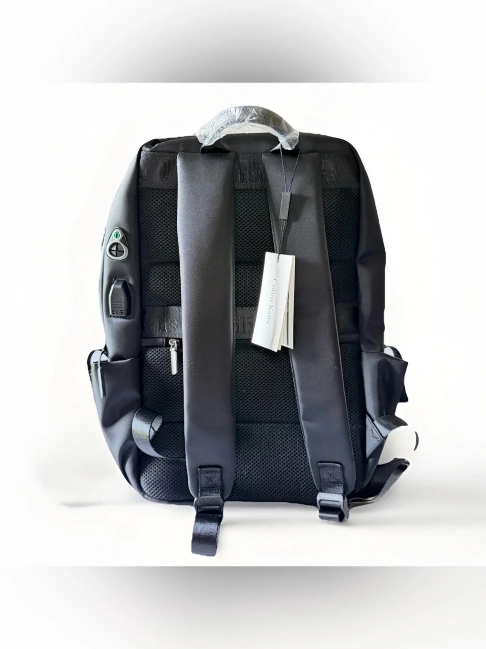 NWT Colins‎ Keirs Minimalist Laptop Backpack Black For Travel, School, Work.